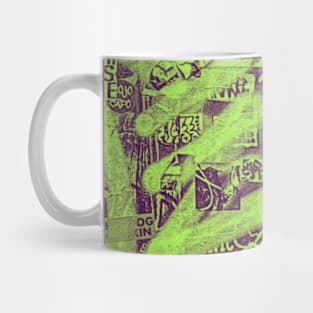 Fluo Green Graffiti NYC Street Art Mug